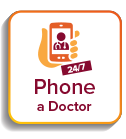 Phone a doctor button